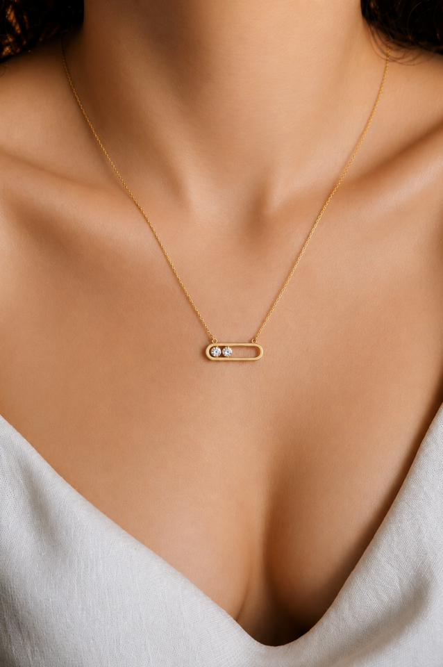 14 Ayar Altın Kolye Modern Model | 2,21 gr
