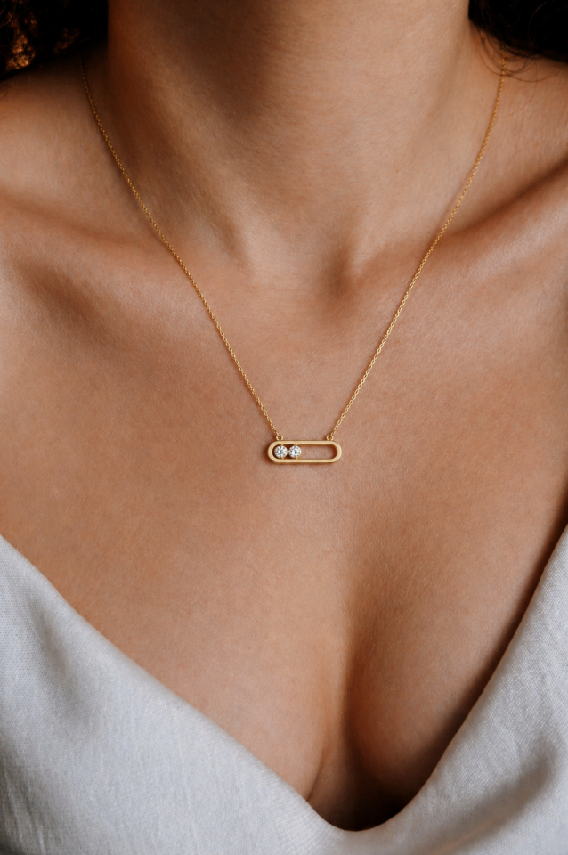 14 Ayar Altın Kolye Modern Model | 2,21 gr