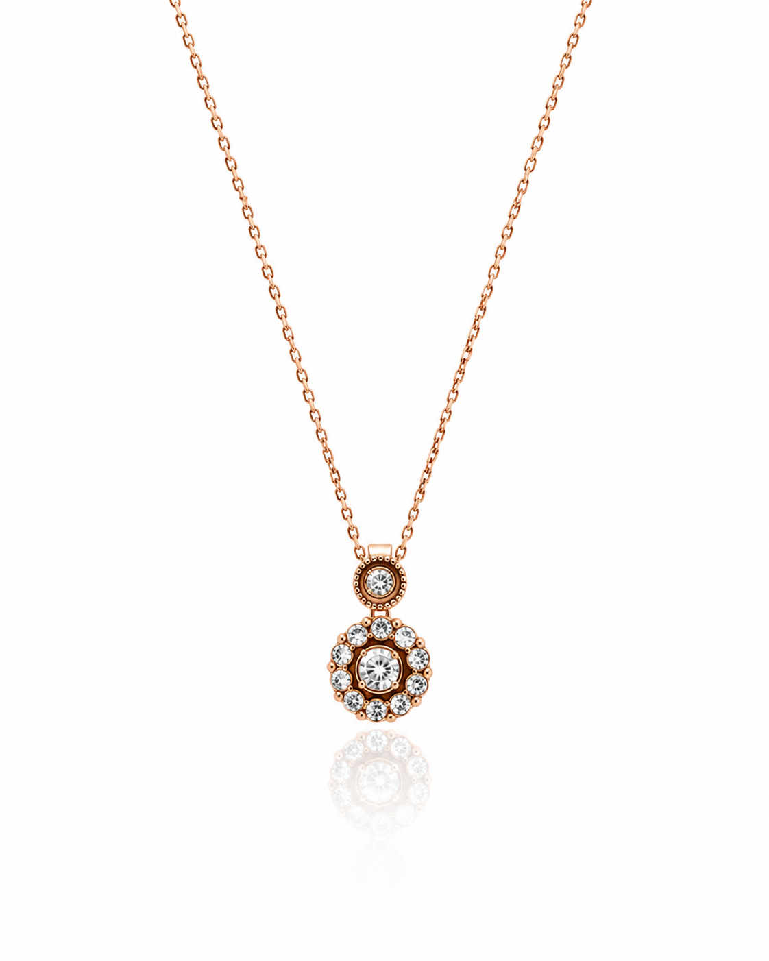 Altın Taşlı Elmas Kolye 3.25 Gr | 0.26 Ct