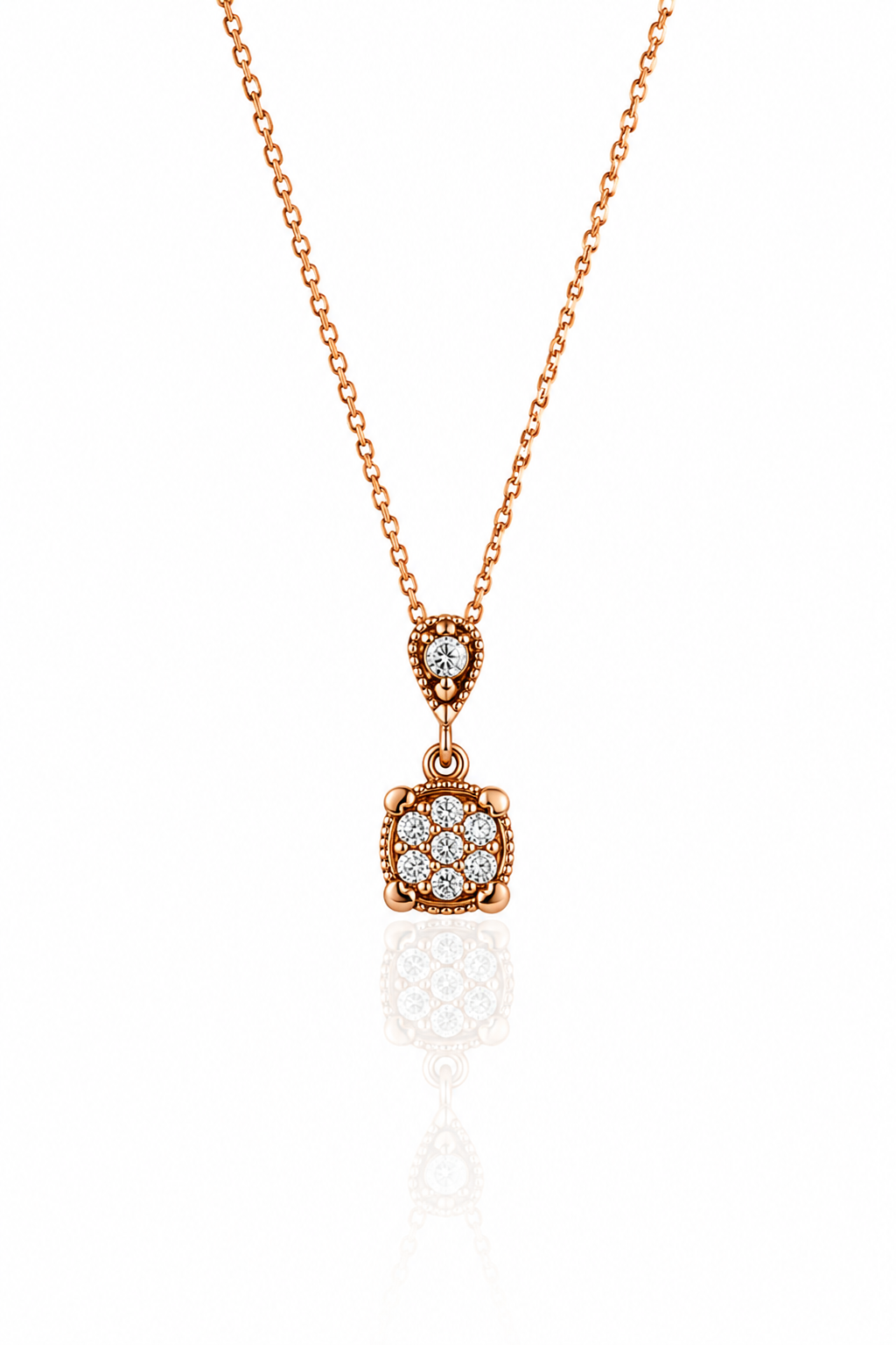 Taşlı Elmas Kolye 0,11 Ct | 2,62 Gr