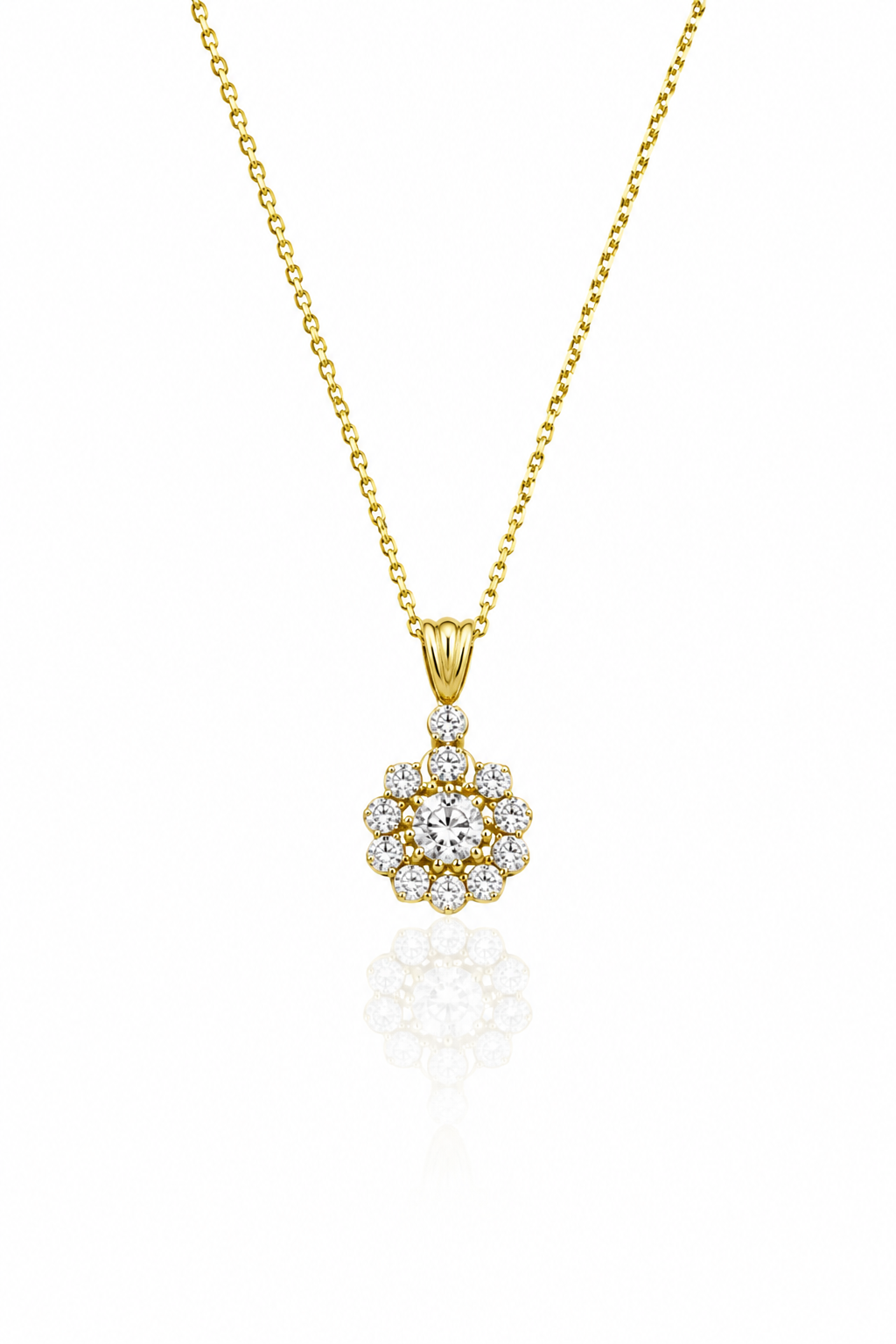 Taşlı Elmas Kolye 2.28 Gr | 0.17 Ct