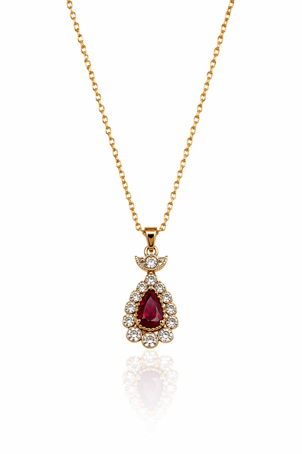 Taşlı Elmas Kolye 4.16 Gr | 0.18 Ct