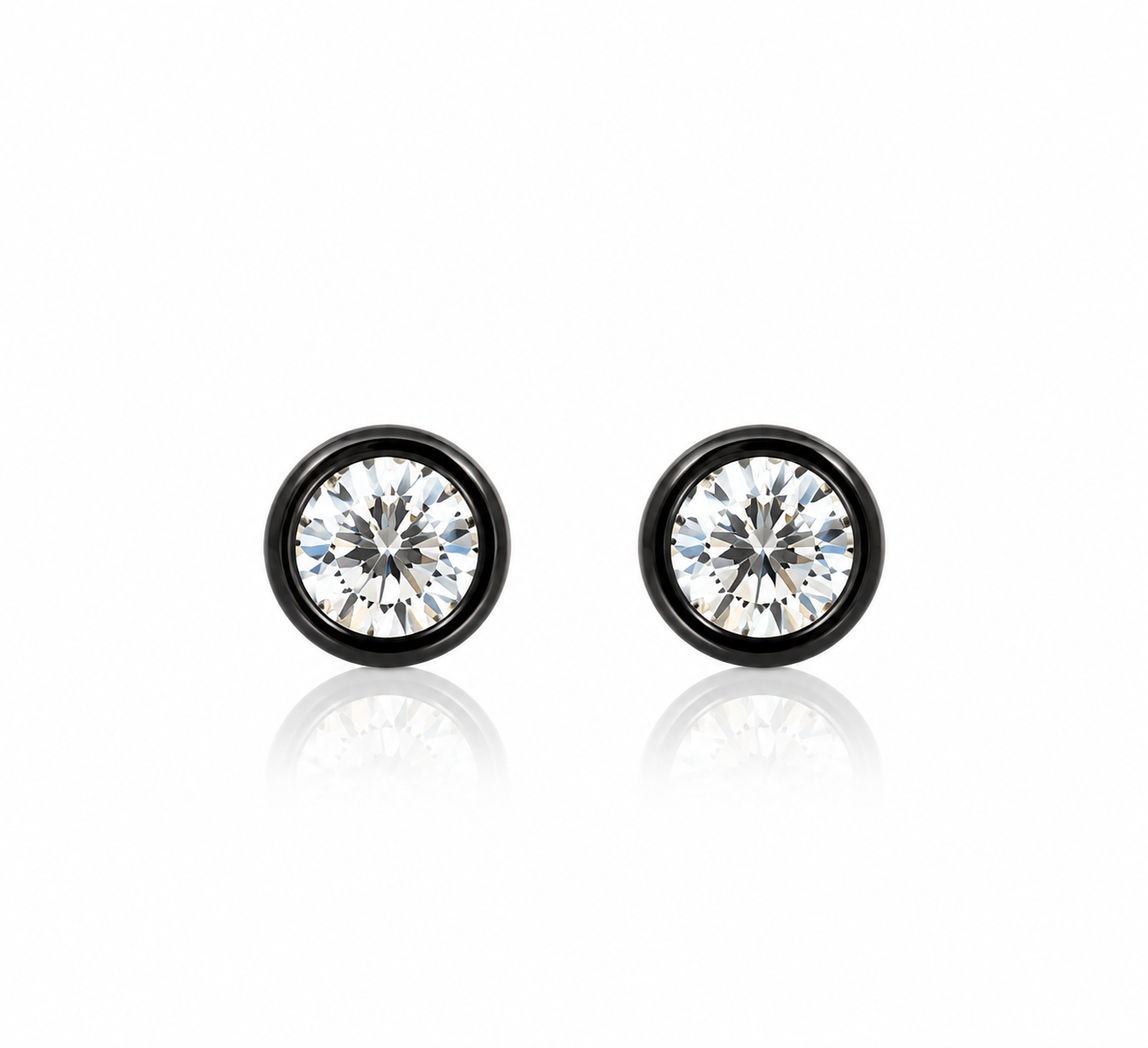 Tek Taş Elmas Küpe 1.24 Gr | 0.10 Ct