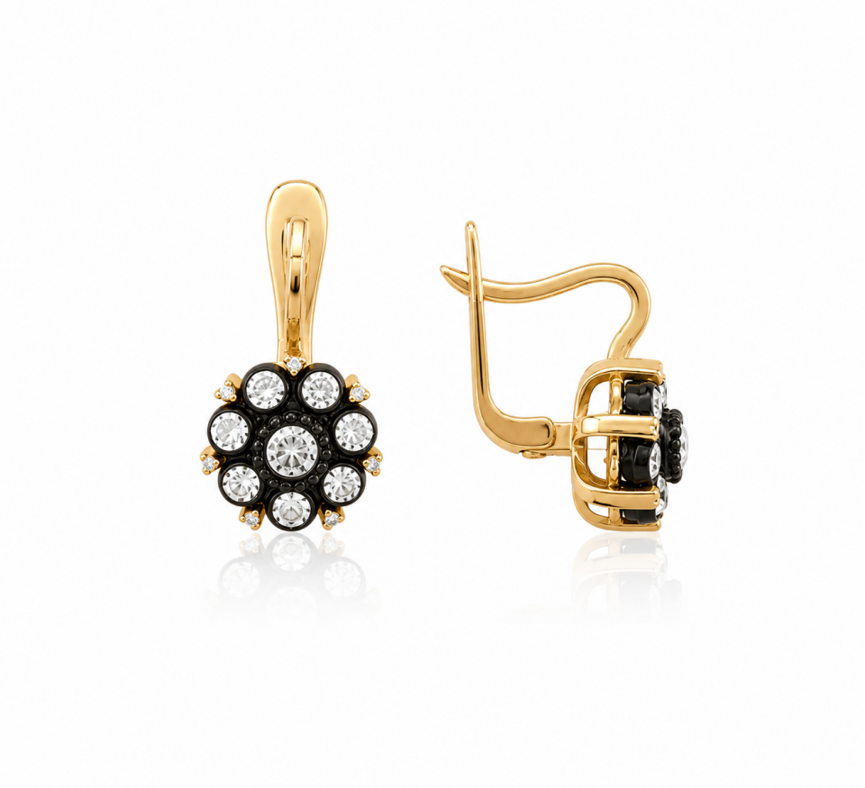 Sallantılı Elmas Küpe 6.44 Gr | 0.77 Ct