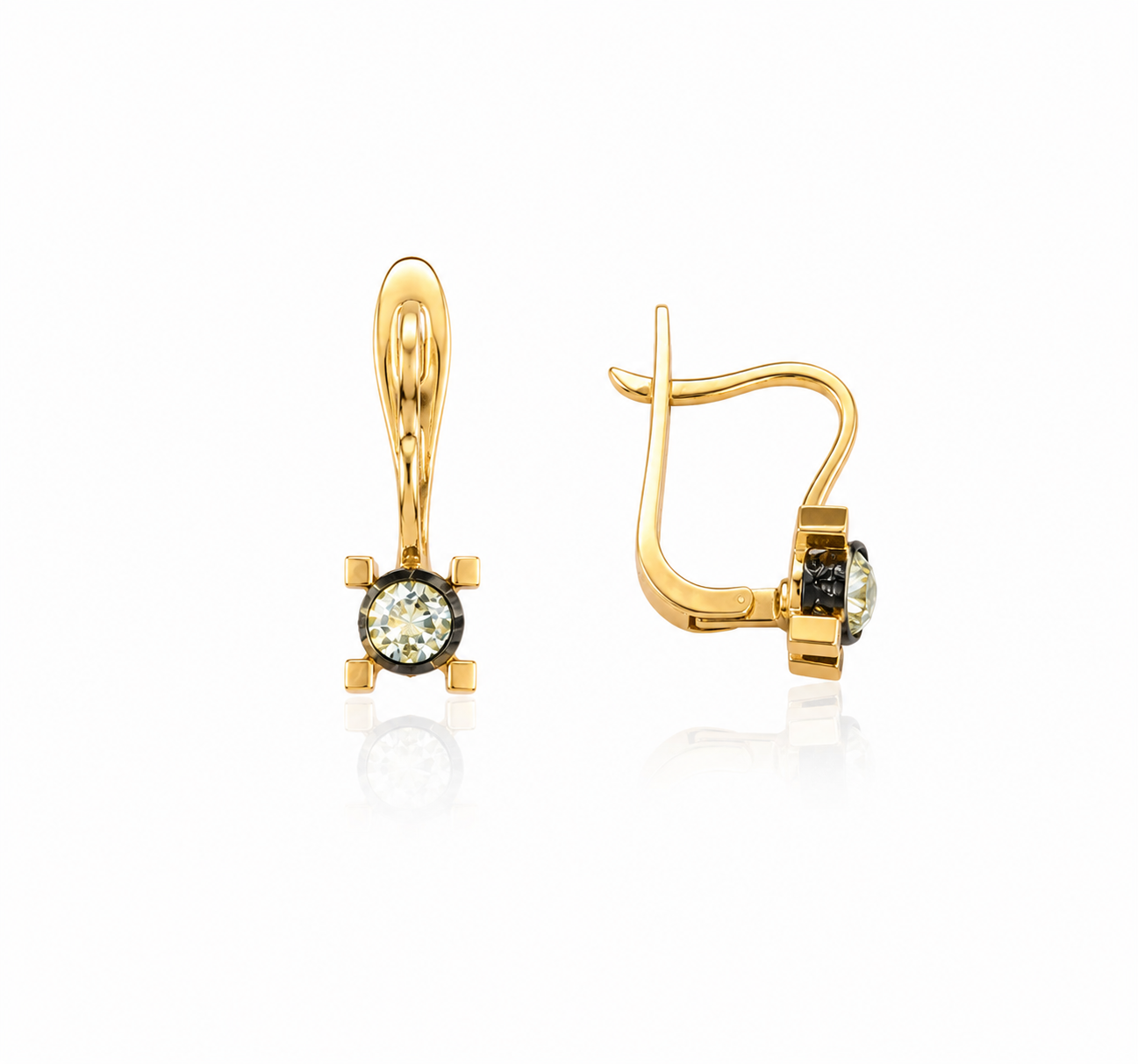 Sallantılı Elmas Küpe 3.13 Gr | 0.21 Ct