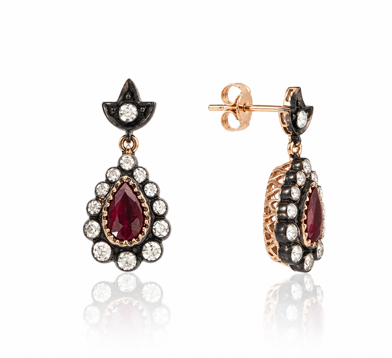 Sallantılı Elmas Küpe 0,18 Ct | 4,16 Gr