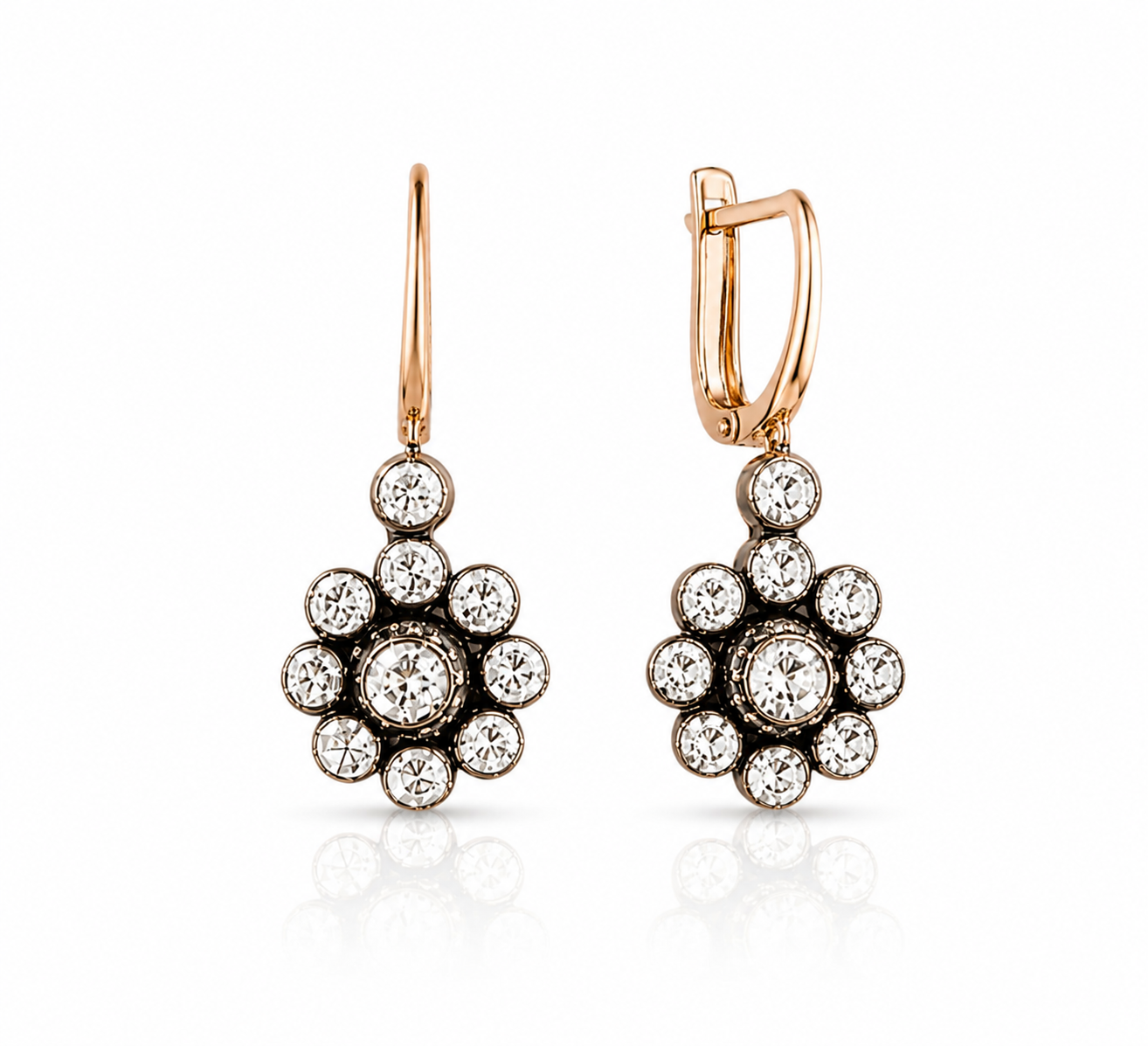 Sallantılı Elmas Küpe 5.70 Gr | 0.52 Ct
