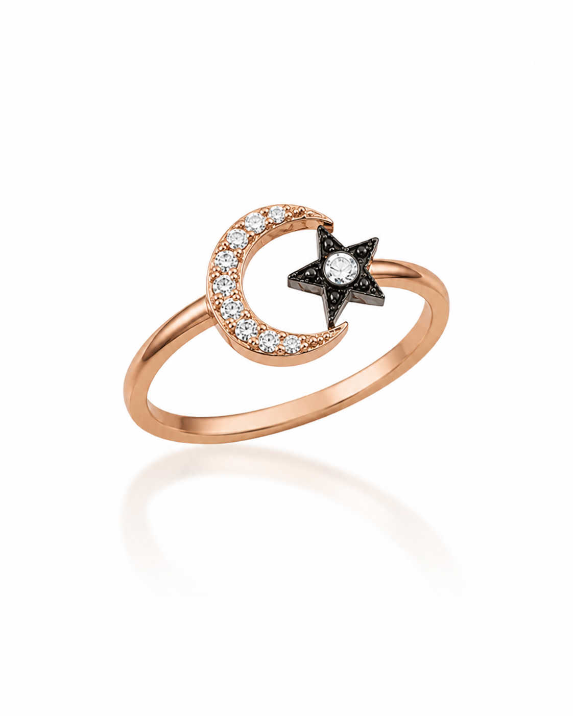 Ay Yıldız Elmas Yüzük 2 Gr | 0.11 Ct
