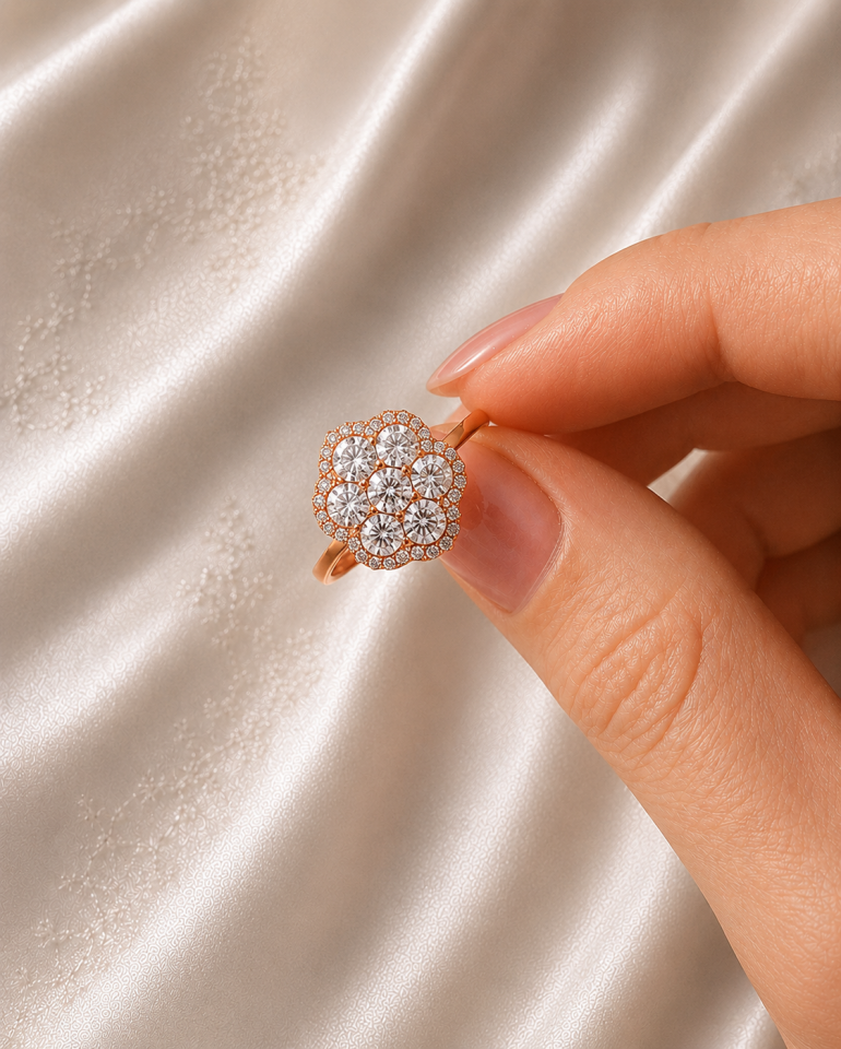 Taşlı Elmas Yüzük 0.32 Ct | 3,40 Gr