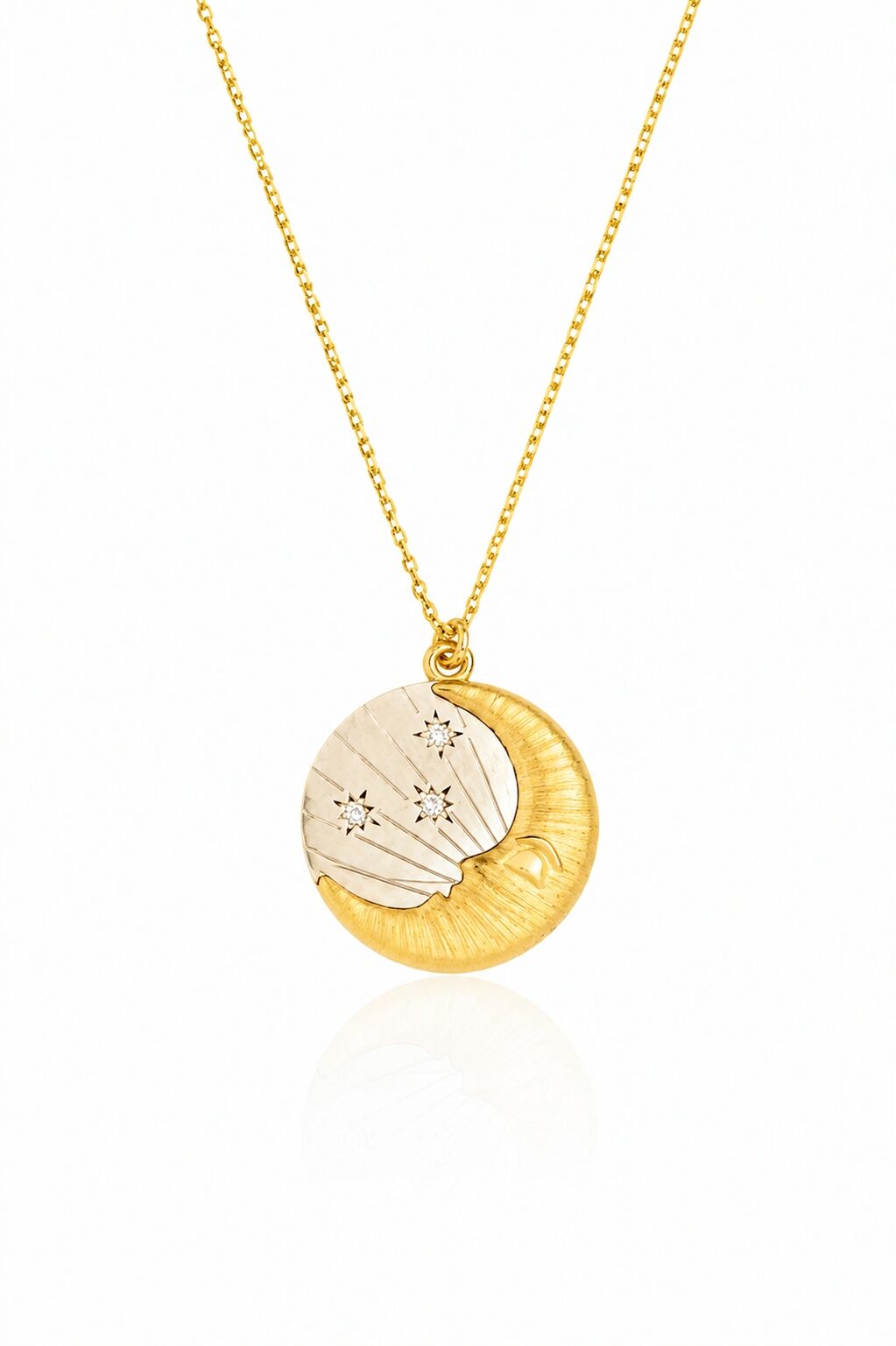 Noctis Sembollü Altın Kolye 3.17 Gr 14 Ayar