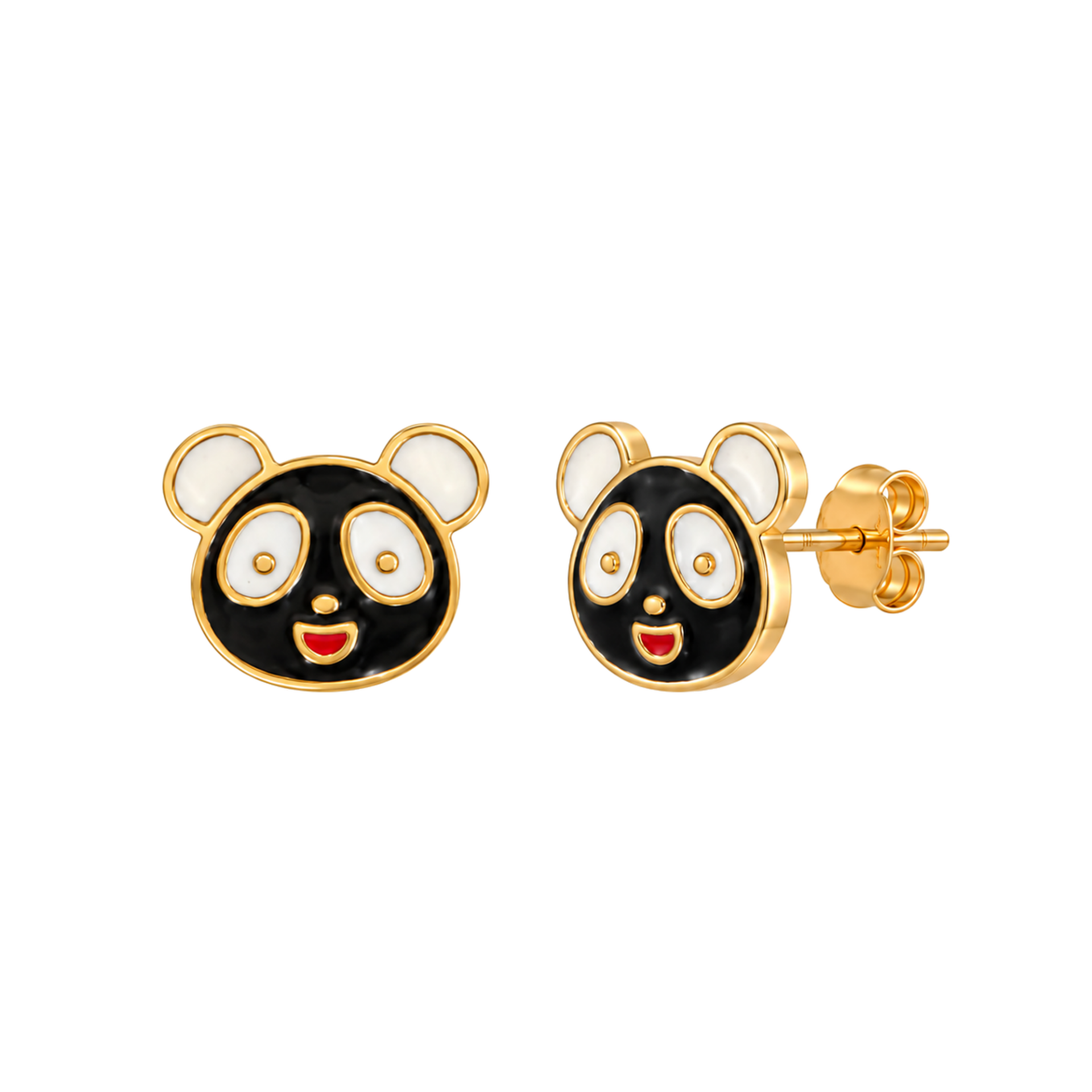 Panda Figürlü Çocuk Altın Küpe 1.34 Gr 14 Ayar
